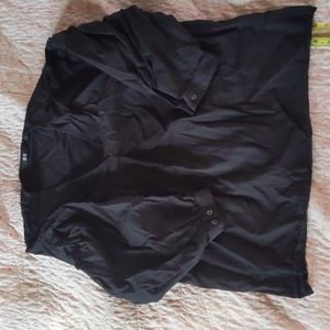 Loose v neck puff sleeve top